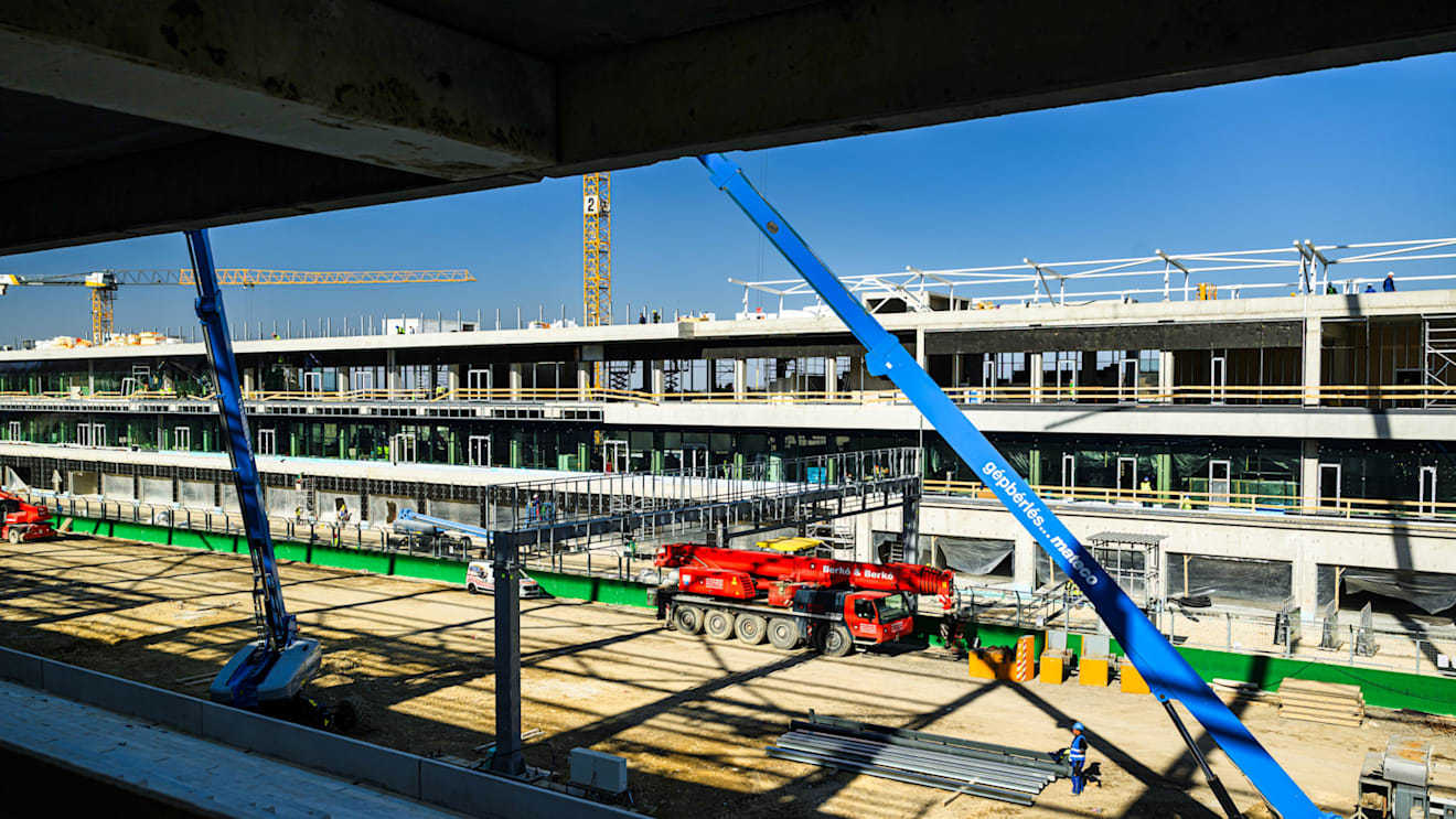 The redevelopment project at the Hungaroring is progressing well