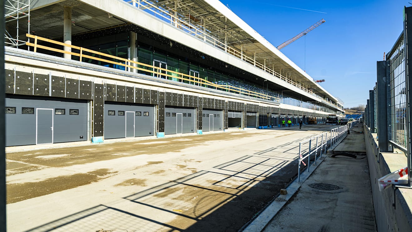 The redevelopment project at the Hungaroring is progressing well