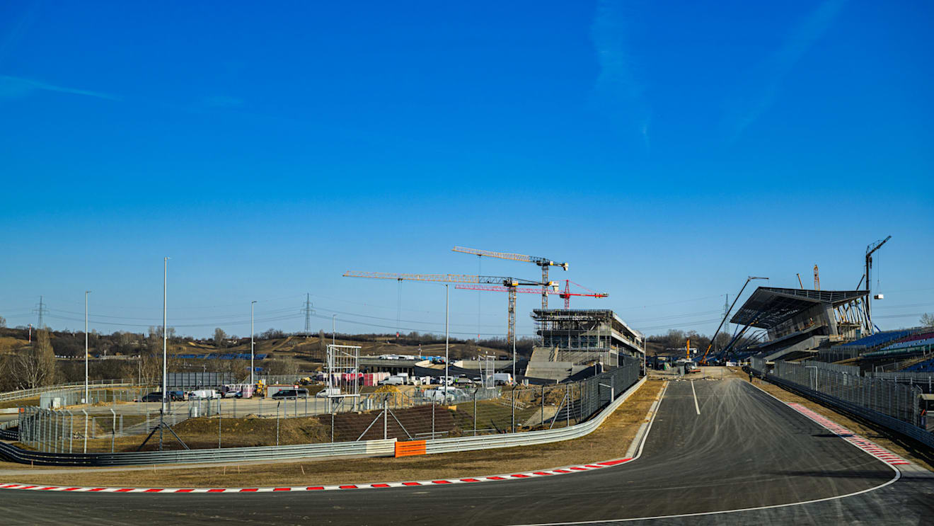 The redevelopment project at the Hungaroring is progressing well