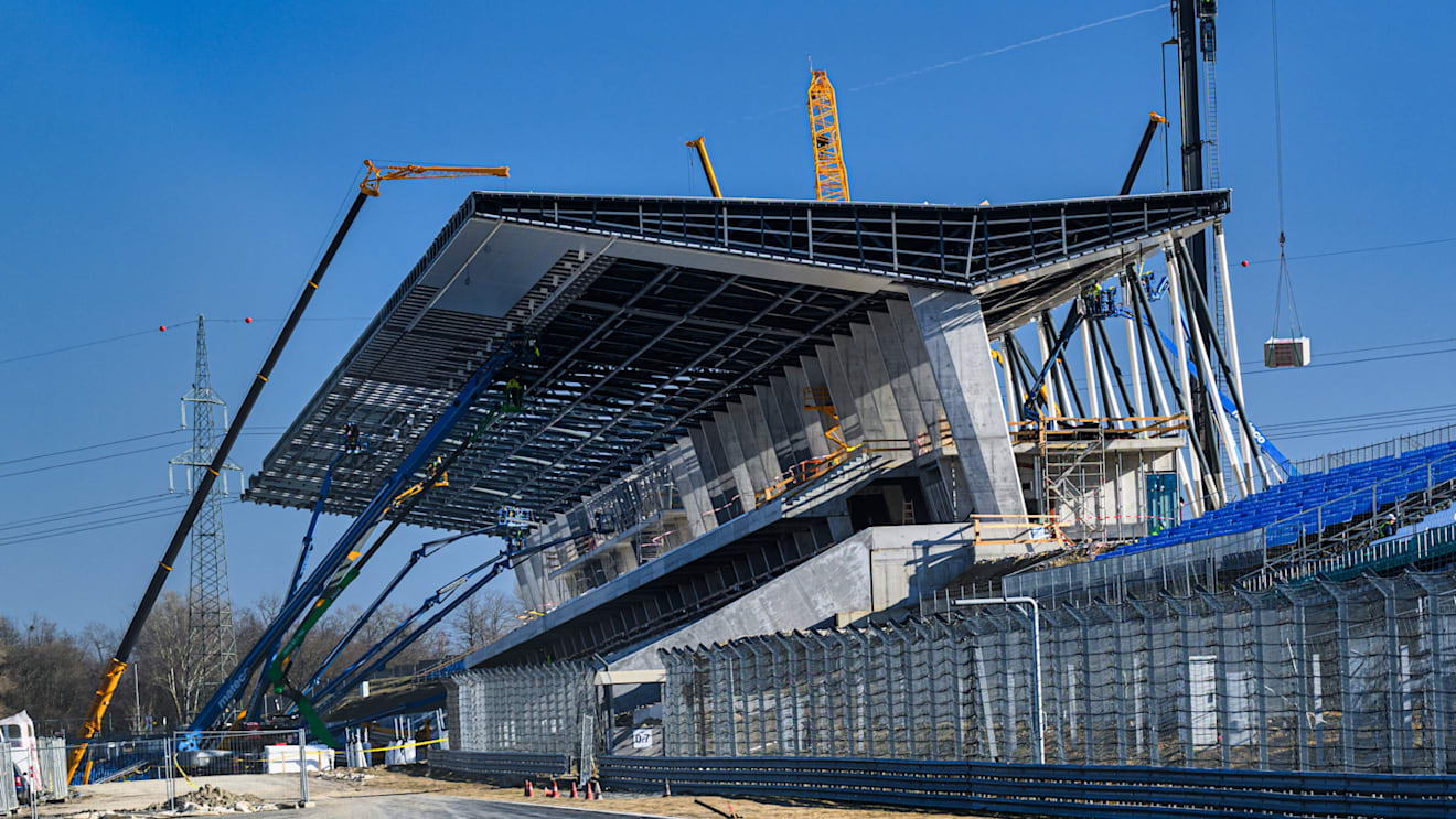 The redevelopment project at the Hungaroring is progressing well