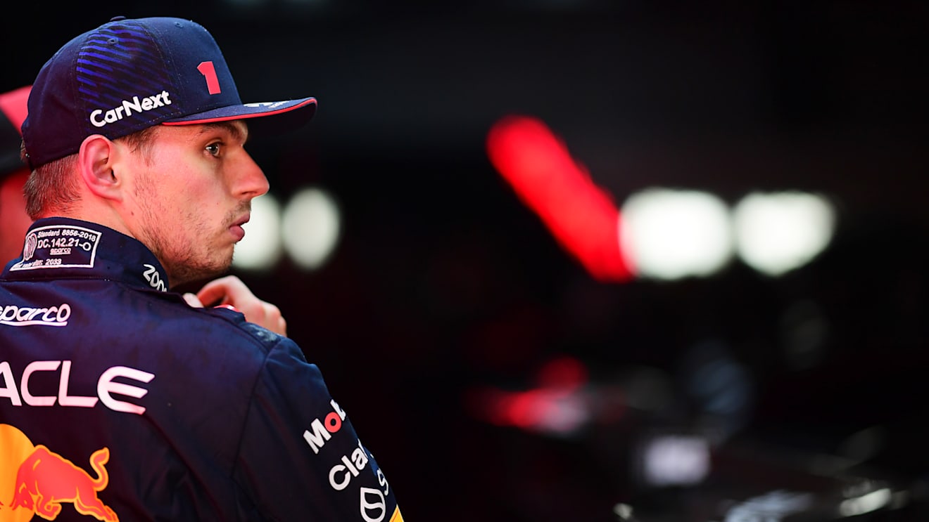 SAO PAULO, BRAZIL - NOVEMBER 03: Pole position qualifier Max Verstappen of the Netherlands and Oracle Red Bull Racing looks on in parc ferme after qualifying ahead of the F1 Grand Prix of Brazil at Autodromo Jose Carlos Pace on November 03, 2023 in Sao Paulo, Brazil. (Photo by Mario Renzi - Formula 1/Formula 1 via Getty Images)