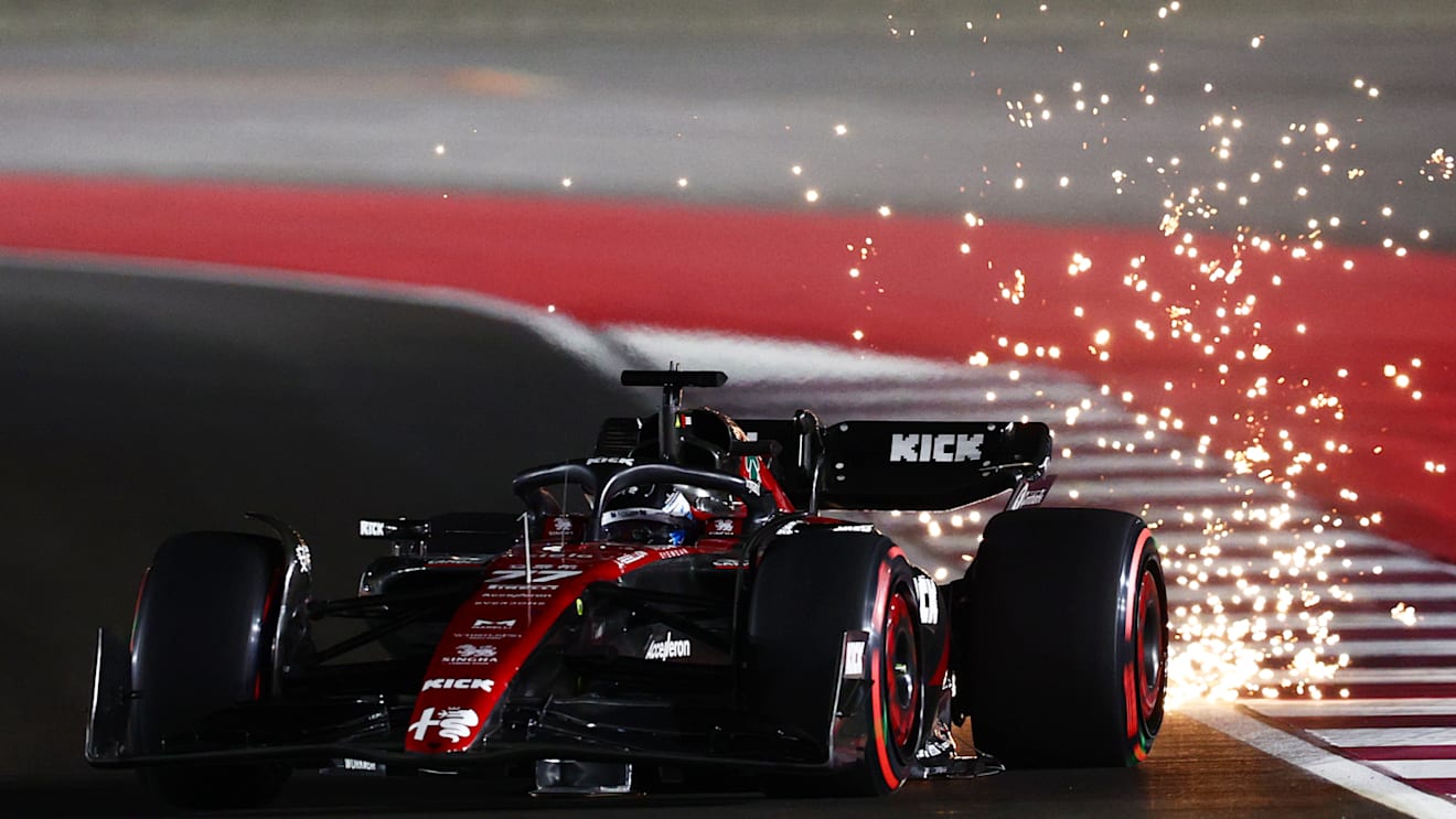 LUSAIL CITY, QATAR - OCTOBER 06: Valtteri Bottas of Finland driving the (77) Alfa Romeo F1 C43 Ferrari on track during qualifying ahead of the F1 Grand Prix of Qatar at Lusail International Circuit on October 06, 2023 in Lusail City, Qatar. (Photo by Clive Rose/Getty Images)