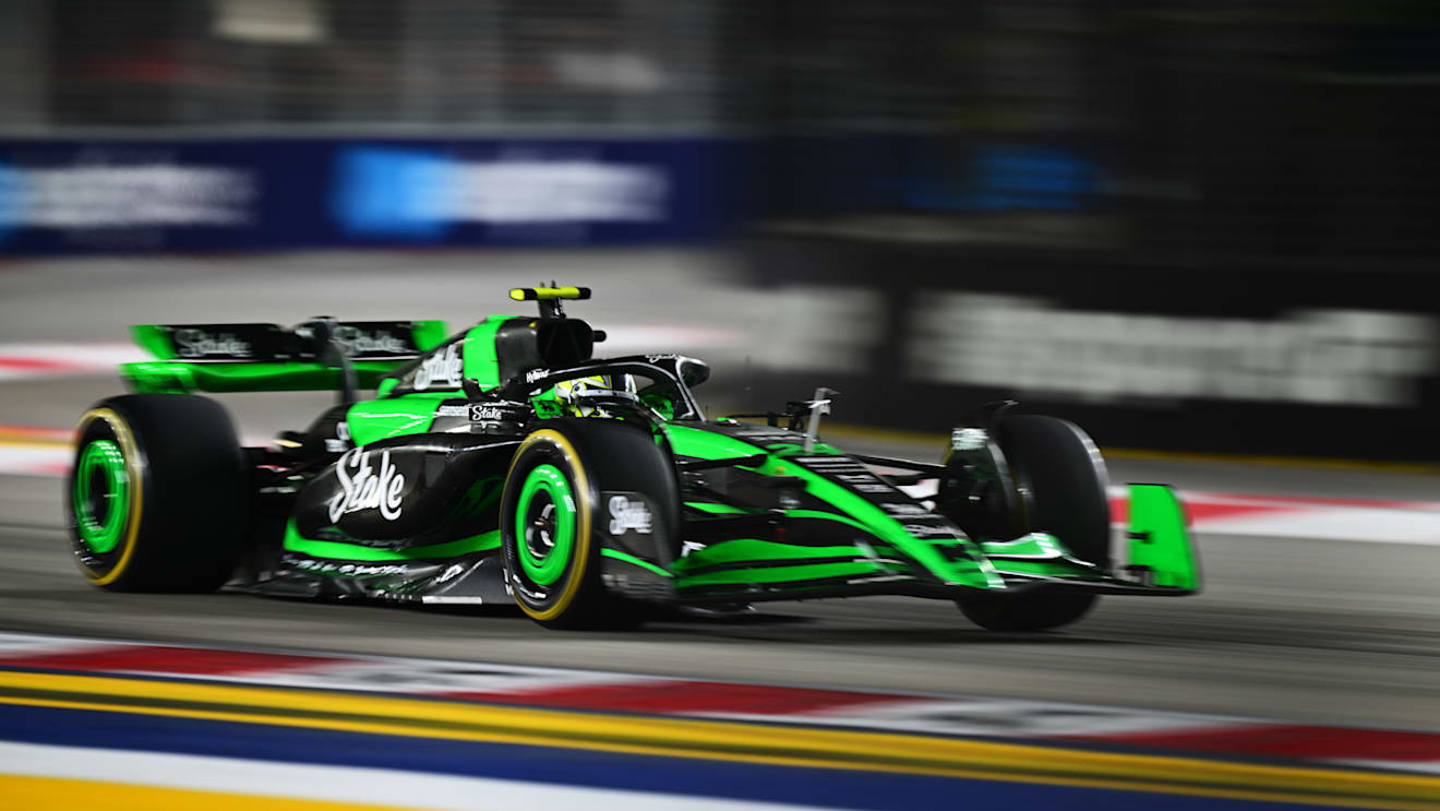 SINGAPORE, SINGAPORE - SEPTEMBER 22: Zhou Guanyu of China driving the (24) Kick Sauber C44 Ferrari on track during the F1 Grand Prix of Singapore at Marina Bay Street Circuit on September 22, 2024 in Singapore, Singapore. (Photo by Pauline Ballet - Formula 1/Formula 1 via Getty Images)