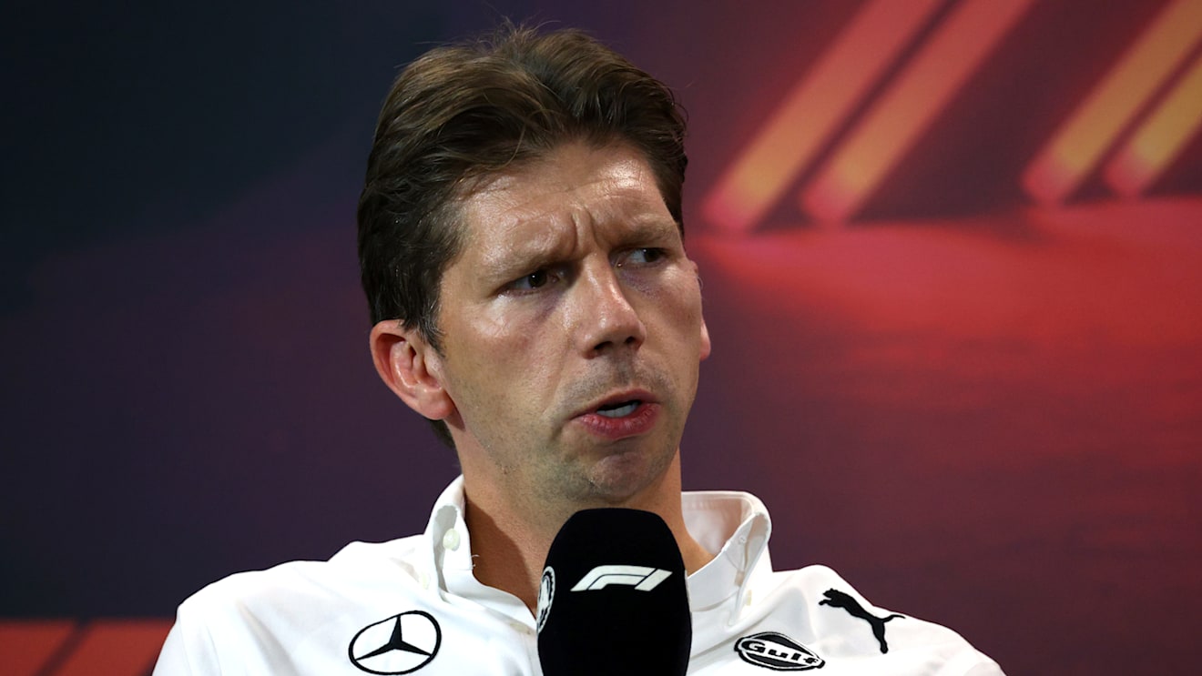 SINGAPORE, SINGAPORE - SEPTEMBER 20: James Vowles, Team Principal of Williams attends the Team Principals Press Conference during practice ahead of the F1 Grand Prix of Singapore at Marina Bay Street Circuit on September 20, 2024 in Singapore, Singapore. (Photo by Clive Rose/Getty Images)