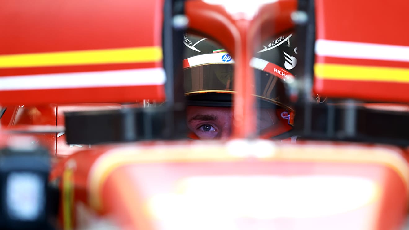 ABU DHABI, UNITED ARAB EMIRATES - DECEMBER 06: Arthur Leclerc of Monaco and Ferrari prepares to drive in the garage during practice ahead of the F1 Grand Prix of Abu Dhabi at Yas Marina Circuit on December 06, 2024 in Abu Dhabi, United Arab Emirates. (Photo by Bryn Lennon - Formula 1/Formula 1 via Getty Images)