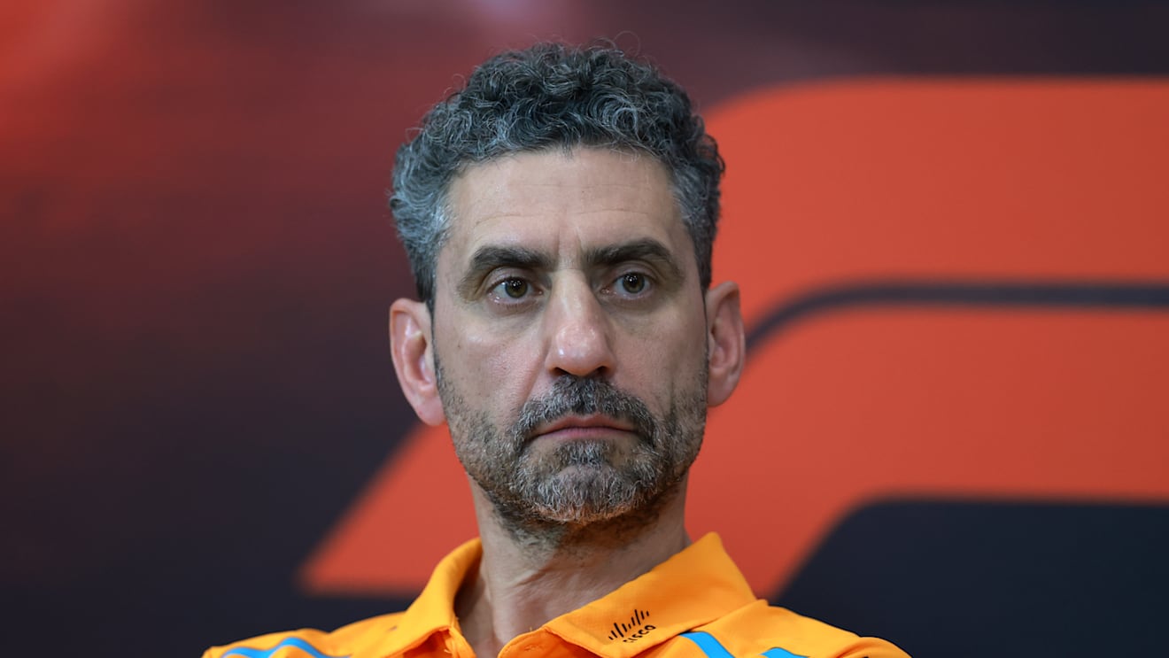 ABU DHABI, UNITED ARAB EMIRATES - DECEMBER 06: McLaren Team Principal Andrea Stella attends the Team Principals Press Conference during practice ahead of the F1 Grand Prix of Abu Dhabi at Yas Marina Circuit on December 06, 2024 in Abu Dhabi, United Arab Emirates. (Photo by Bryn Lennon/Getty Images)