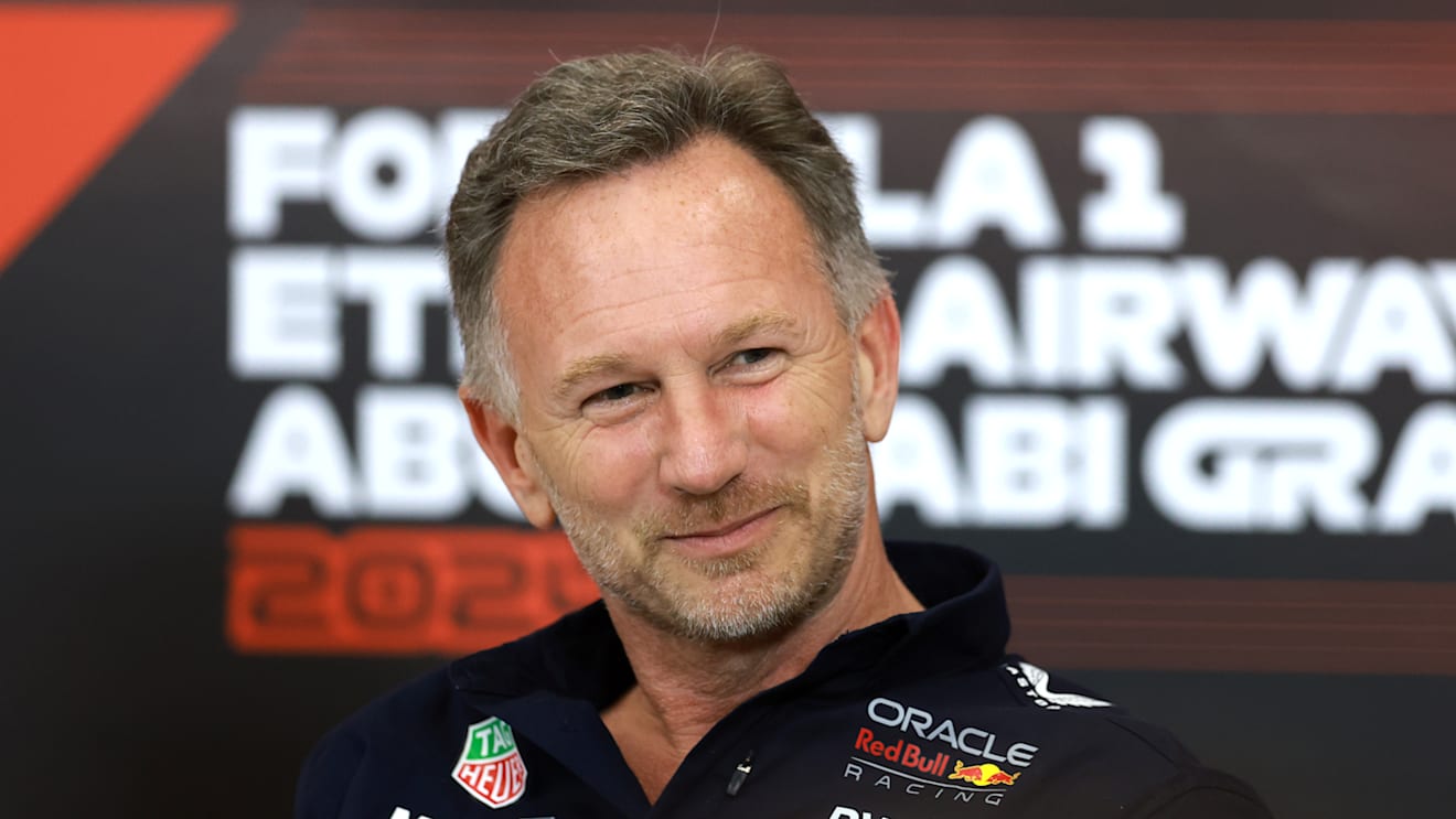 ABU DHABI, UNITED ARAB EMIRATES - DECEMBER 06: Oracle Red Bull Racing Team Principal Christian Horner attends the Team Principals Press Conference during practice ahead of the F1 Grand Prix of Abu Dhabi at Yas Marina Circuit on December 06, 2024 in Abu Dhabi, United Arab Emirates. (Photo by Bryn Lennon/Getty Images)