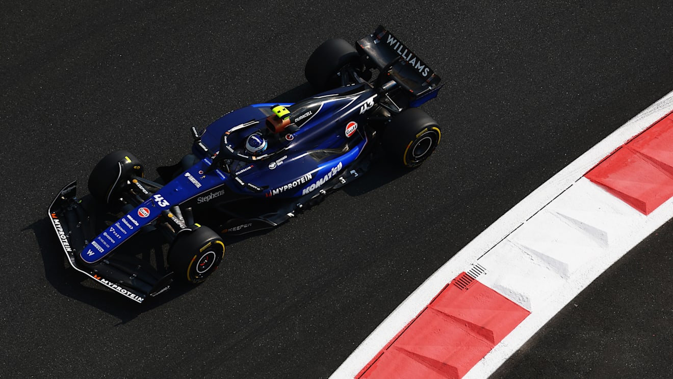 ABU DHABI, UNITED ARAB EMIRATES - DECEMBER 06: Franco Colapinto of Argentina driving the (43) Williams FW46 Mercedes on track during practice ahead of the F1 Grand Prix of Abu Dhabi at Yas Marina Circuit on December 06, 2024 in Abu Dhabi, United Arab Emirates. (Photo by Mark Thompson/Getty Images)
