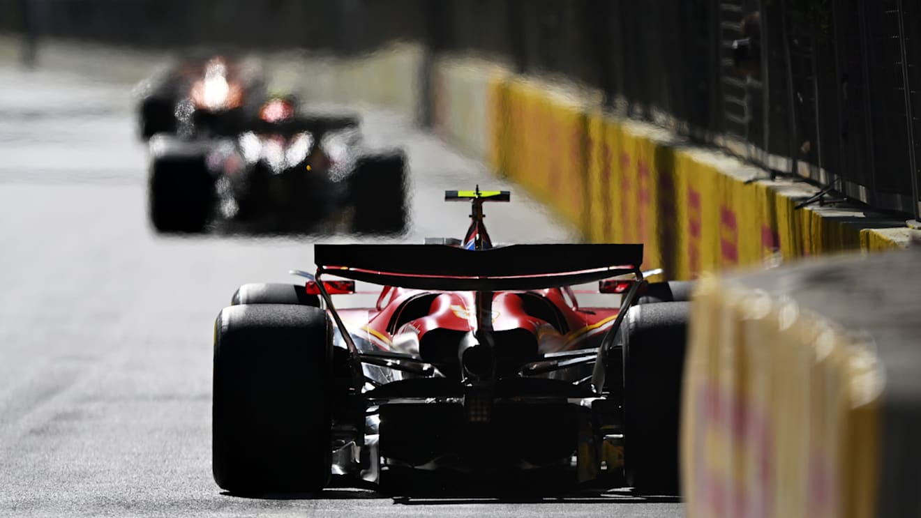 BAKU, AZERBAIJAN - SEPTEMBER 15: Carlos Sainz of Spain driving (55) the Ferrari SF-24 on track during the F1 Grand Prix of Azerbaijan at Baku City Circuit on September 15, 2024 in Baku, Azerbaijan. (Photo by Rudy Carezzevoli/Getty Images)