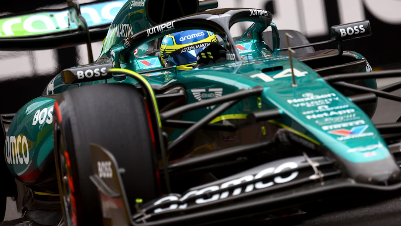 BAKU, AZERBAIJAN - SEPTEMBER 14: Fernando Alonso of Spain driving the (14) Aston Martin AMR24 Mercedes on track during final practice ahead of the F1 Grand Prix of Azerbaijan at Baku City Circuit on September 14, 2024 in Baku, Azerbaijan. (Photo by Clive Rose - Formula 1/Formula 1 via Getty Images)