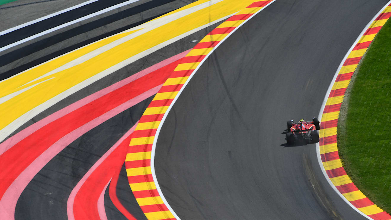 SPA, BELGIUM - JULY 28: Carlos Sainz of Spain driving (55) the Ferrari SF-24 on track during the F1 Grand Prix of Belgium at Circuit de Spa-Francorchamps on July 28, 2024 in Spa, Belgium. (Photo by James Sutton - Formula 1/Formula 1 via Getty Images)