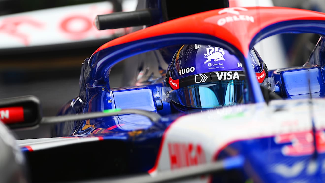 SPA, BELGIUM - JULY 26: Daniel Ricciardo of Australia driving the (3) Visa Cash App RB VCARB 01 leaves the garage during practice ahead of the F1 Grand Prix of Belgium at Circuit de Spa-Francorchamps on July 26, 2024 in Spa, Belgium. (Photo by Rudy Carezzevoli/Getty Images)