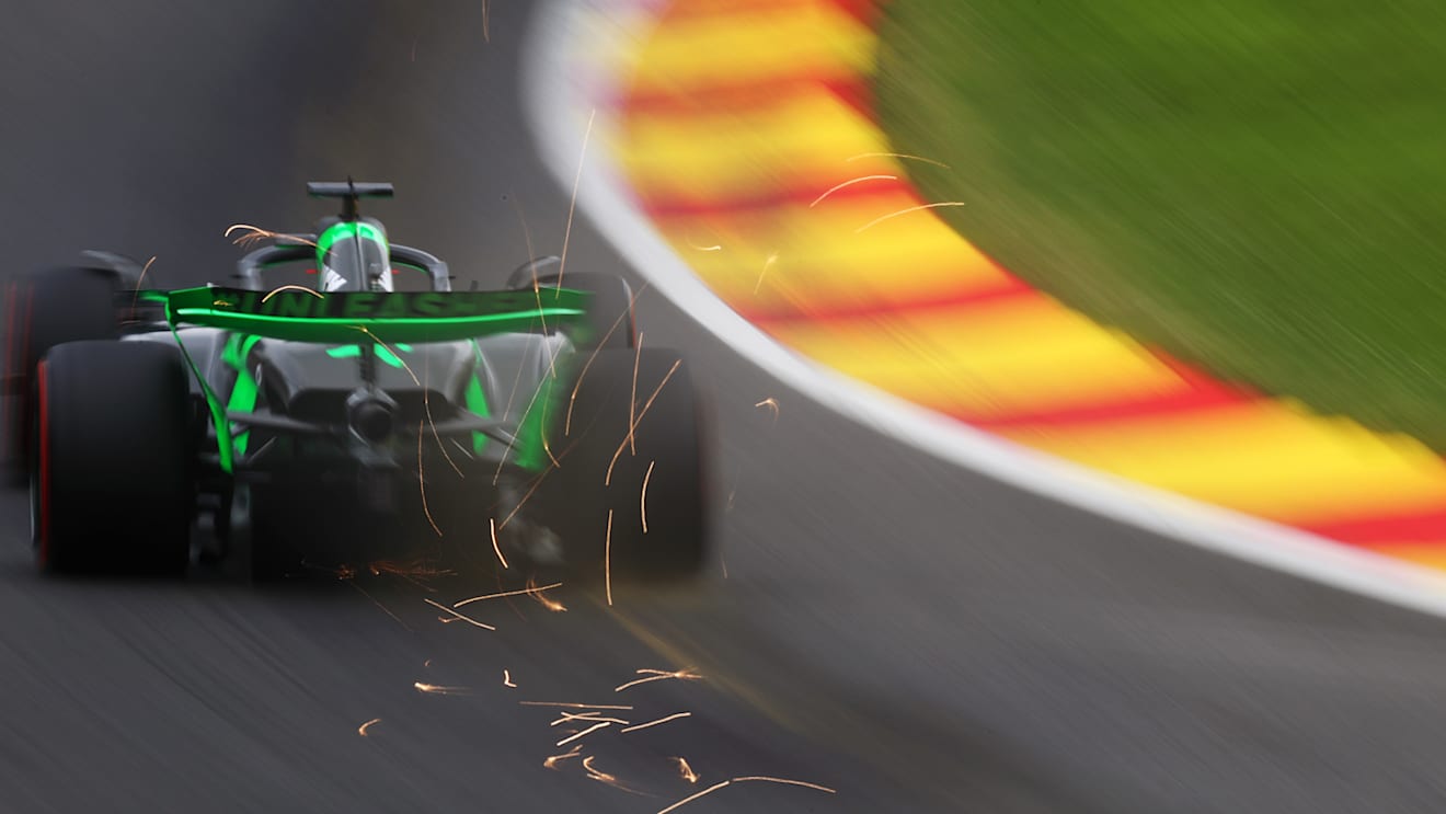 SPA, BELGIUM - JULY 26: Valtteri Bottas of Finland driving the (77) Kick Sauber C44 Ferrari on track during practice ahead of the F1 Grand Prix of Belgium at Circuit de Spa-Francorchamps on July 26, 2024 in Spa, Belgium. (Photo by Peter Fox - Formula 1/Formula 1 via Getty Images)