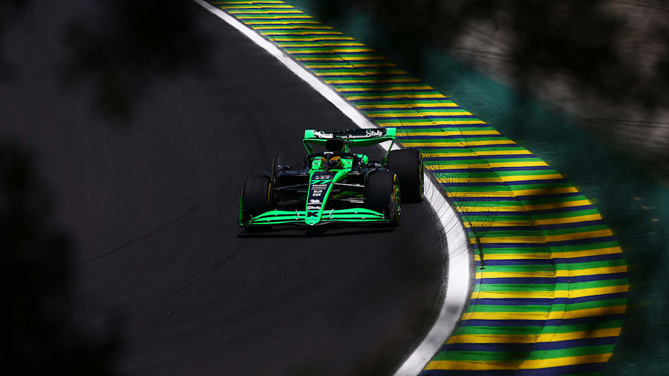 SAO PAULO, BRAZIL - NOVEMBER 01: Valtteri Bottas of Finland driving the (77) Kick Sauber C44 Ferrari on track during practice ahead of the F1 Grand Prix of Brazil at Autodromo Jose Carlos Pace on November 01, 2024 in Sao Paulo, Brazil. (Photo by Mark Thompson/Getty Images)