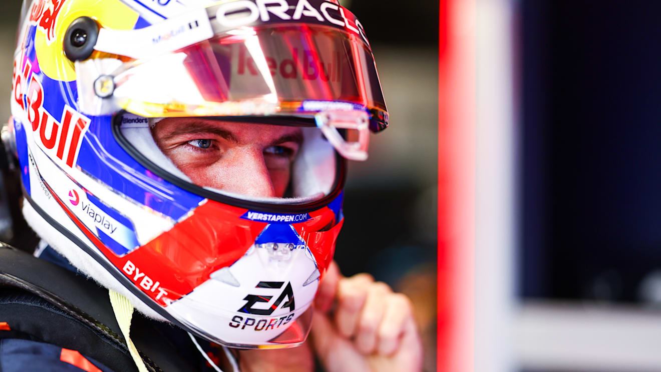 SAO PAULO, BRAZIL - NOVEMBER 01: Max Verstappen of the Netherlands and Oracle Red Bull Racing prepares to drive in the garage prior to Sprint Qualifying ahead of the F1 Grand Prix of Brazil at Autodromo Jose Carlos Pace on November 01, 2024 in Sao Paulo, Brazil. (Photo by Mark Thompson/Getty Images)