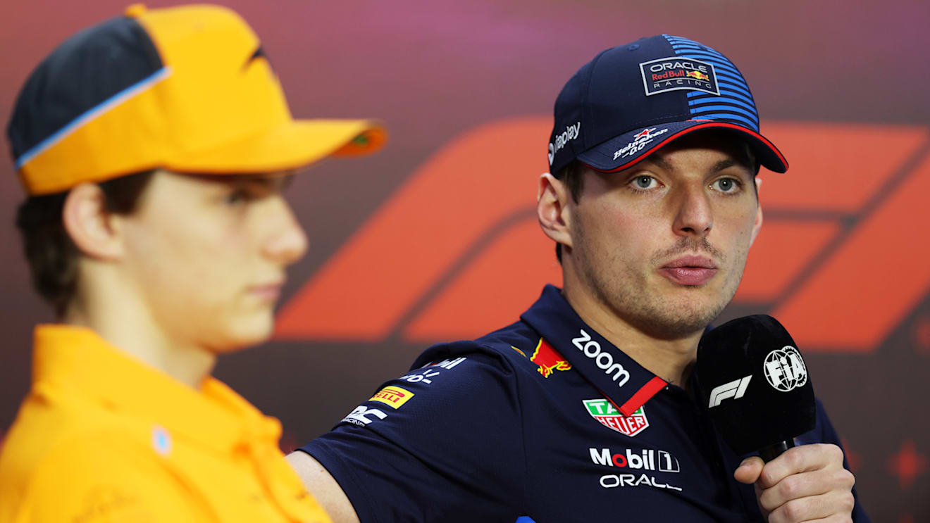 SAO PAULO, BRAZIL - OCTOBER 31: Max Verstappen of the Netherlands and Oracle Red Bull Racing attends the Drivers Press Conference during previews ahead of the F1 Grand Prix of Brazil at Autodromo Jose Carlos Pace on October 31, 2024 in Sao Paulo, Brazil. (Photo by Lars Baron/Getty Images)