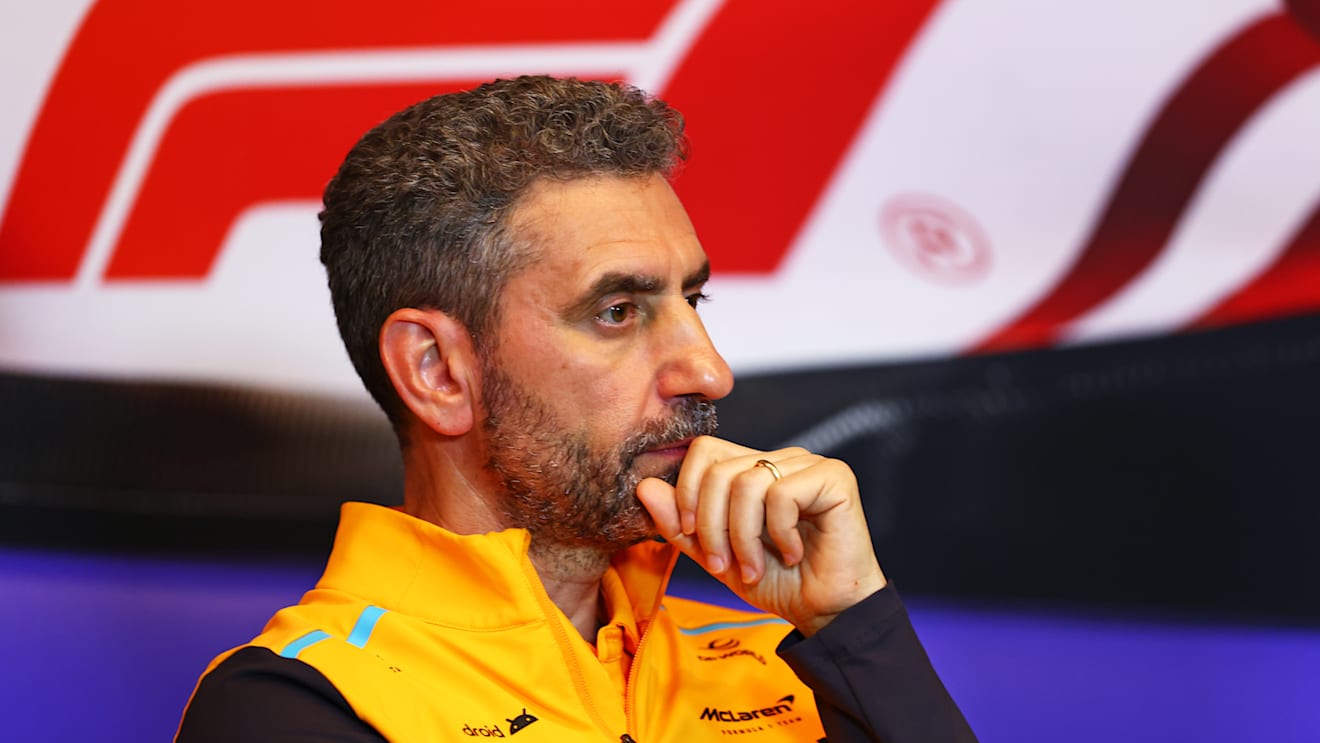 MONTREAL, QUEBEC - JUNE 07: McLaren Team Principal Andrea Stella attends the Team Principals Press Conference during practice ahead of the F1 Grand Prix of Canada at Circuit Gilles Villeneuve on June 07, 2024 in Montreal, Quebec. (Photo by Bryn Lennon/Getty Images)