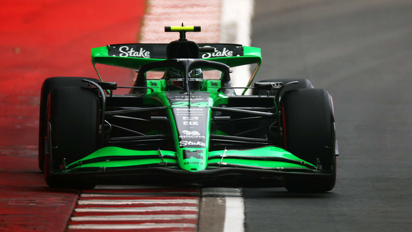 MONTREAL, QUEBEC - JUNE 08: Zhou Guanyu of China driving the (24) Kick Sauber C44 Ferrari on track  during qualifying ahead of the F1 Grand Prix of Canada at Circuit Gilles Villeneuve on June 08, 2024 in Montreal, Quebec. (Photo by Jared C. Tilton - Formula 1/Formula 1 via Getty Images)