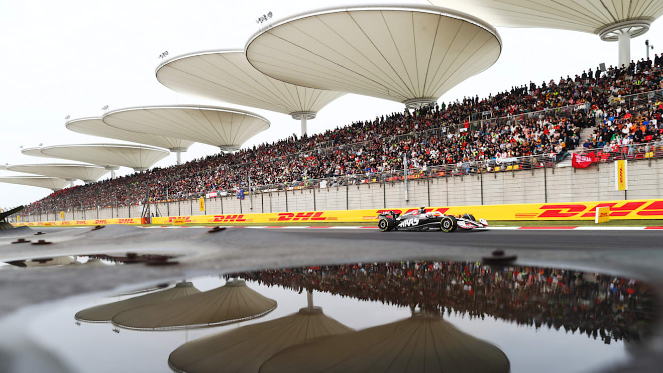 SHANGHAI, CHINA - APRIL 21: Kevin Magnussen of Denmark driving the (20) Haas F1 VF-24 Ferrari on track during the F1 Grand Prix of China at Shanghai International Circuit on April 21, 2024 in Shanghai, China. (Photo by Peter Fox/Getty Images)