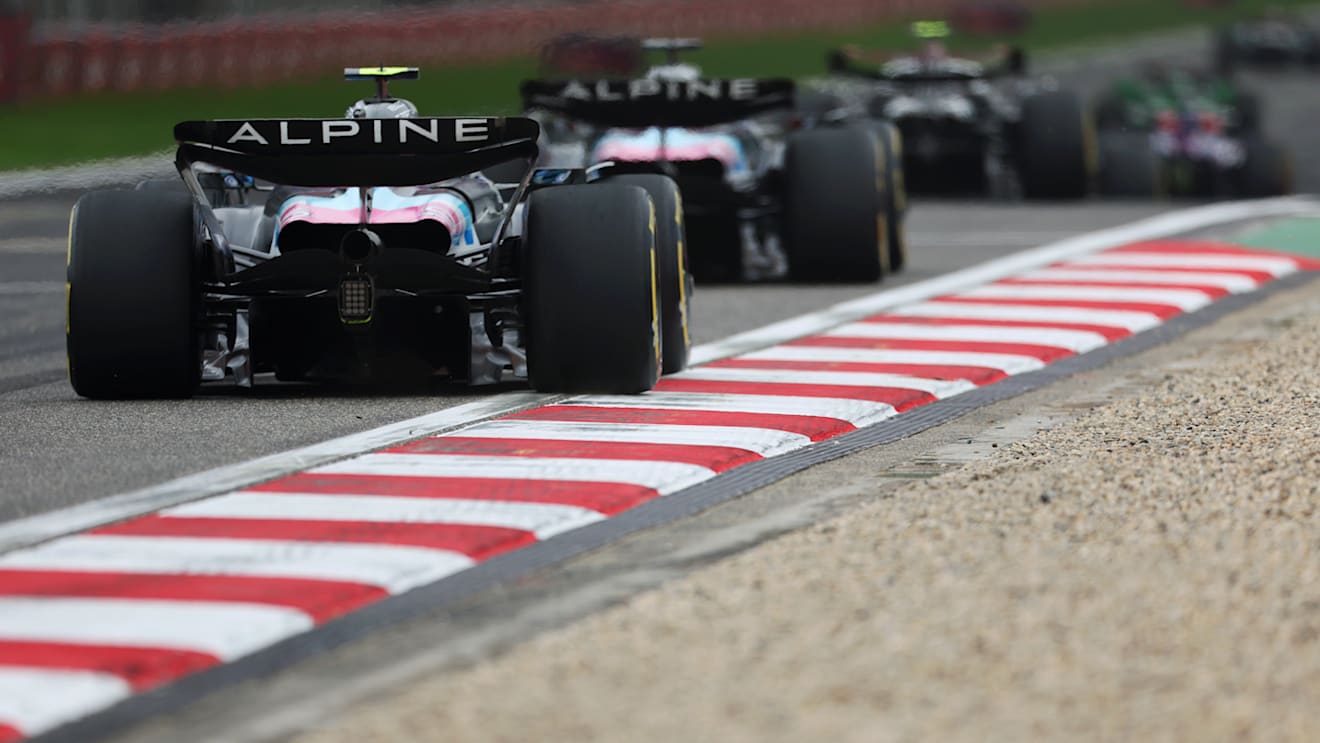 SHANGHAI, CHINA - APRIL 20: Pierre Gasly of France driving the (10) Alpine F1 A524 Renault follows Esteban Ocon of France driving the (31) Alpine F1 A524 Renault on track during the Sprint ahead of the F1 Grand Prix of China at Shanghai International Circuit on April 20, 2024 in Shanghai, China. (Photo by Lintao Zhang/Getty Images )