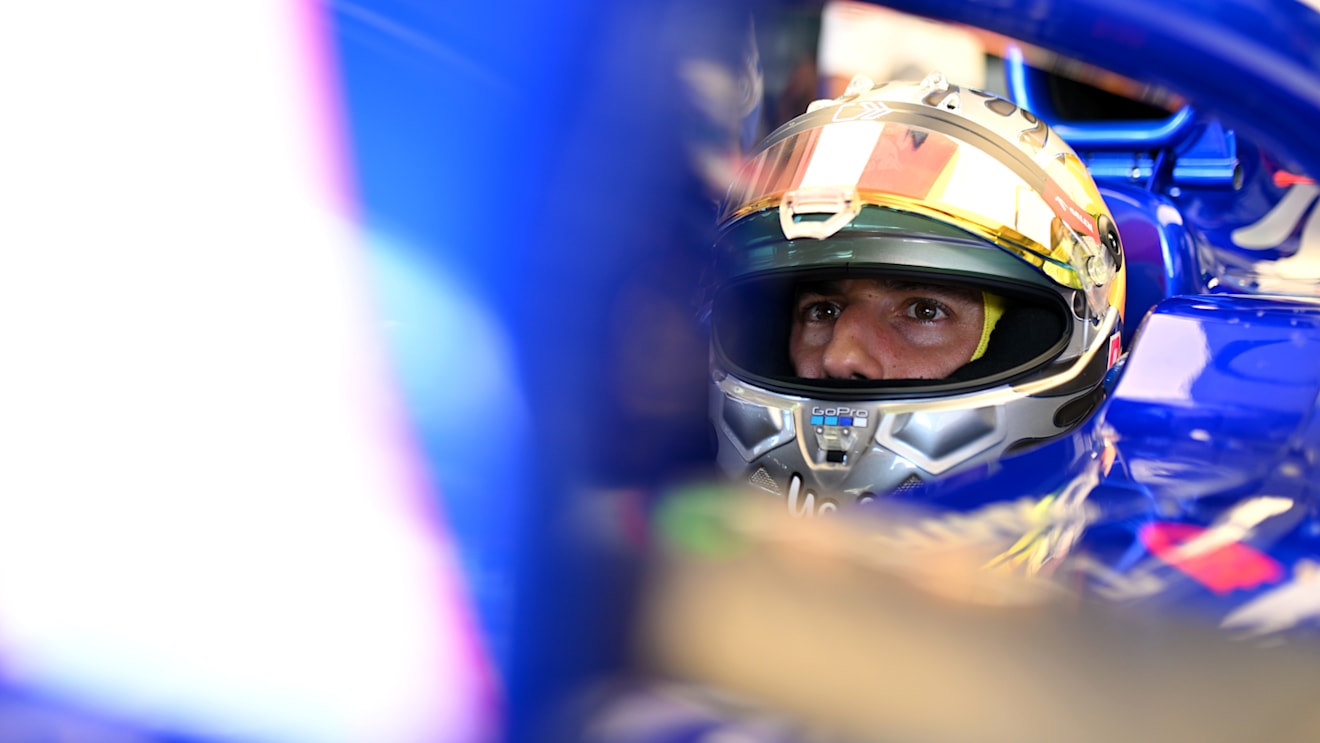 IMOLA, ITALY - MAY 17: Daniel Ricciardo of Australia and Visa Cash App RB prepares to drive in the garage during practice ahead of the F1 Grand Prix of Emilia-Romagna at Autodromo Enzo e Dino Ferrari Circuit on May 17, 2024 in Imola, Italy. (Photo by Rudy Carezzevoli/Getty Images)