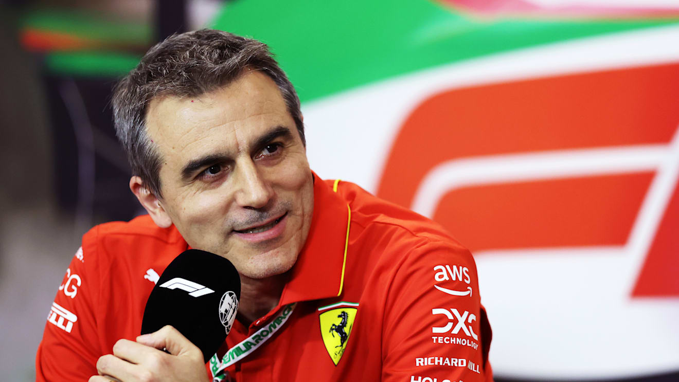 IMOLA, ITALY - MAY 17: Enrico Gualtieri, Technical Director of Power Unit at Ferrari attends the Team Principals Press Conference during practice ahead of the F1 Grand Prix of Emilia-Romagna at Autodromo Enzo e Dino Ferrari Circuit on May 17, 2024 in Imola, Italy. (Photo by Bryn Lennon/Getty Images)