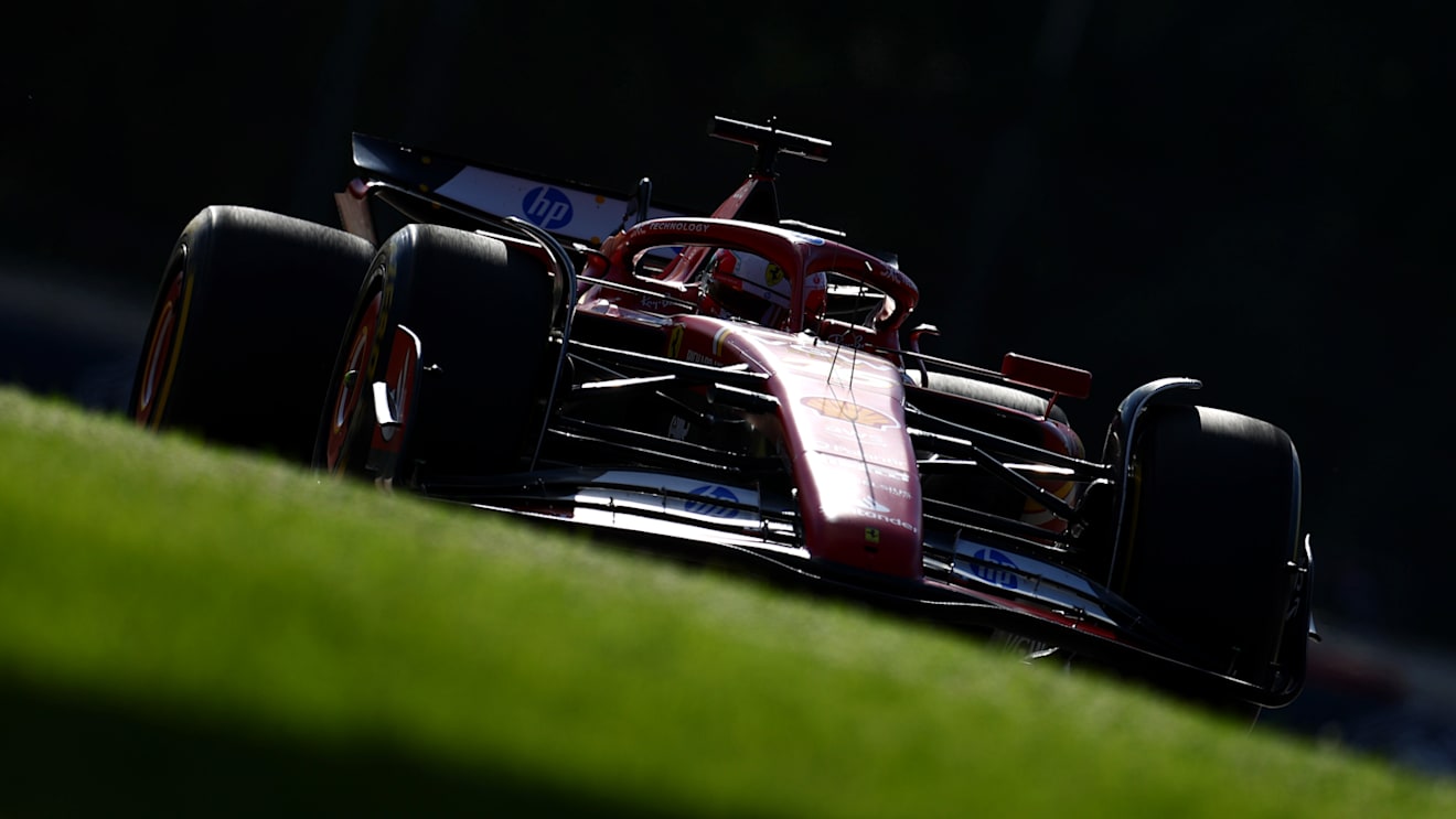 IMOLA, ITALY - MAY 17: Charles Leclerc of Monaco driving the (16) Ferrari SF-24 on track during practice ahead of the F1 Grand Prix of Emilia-Romagna at Autodromo Enzo e Dino Ferrari Circuit on May 17, 2024 in Imola, Italy. (Photo by Clive Rose/Getty Images)