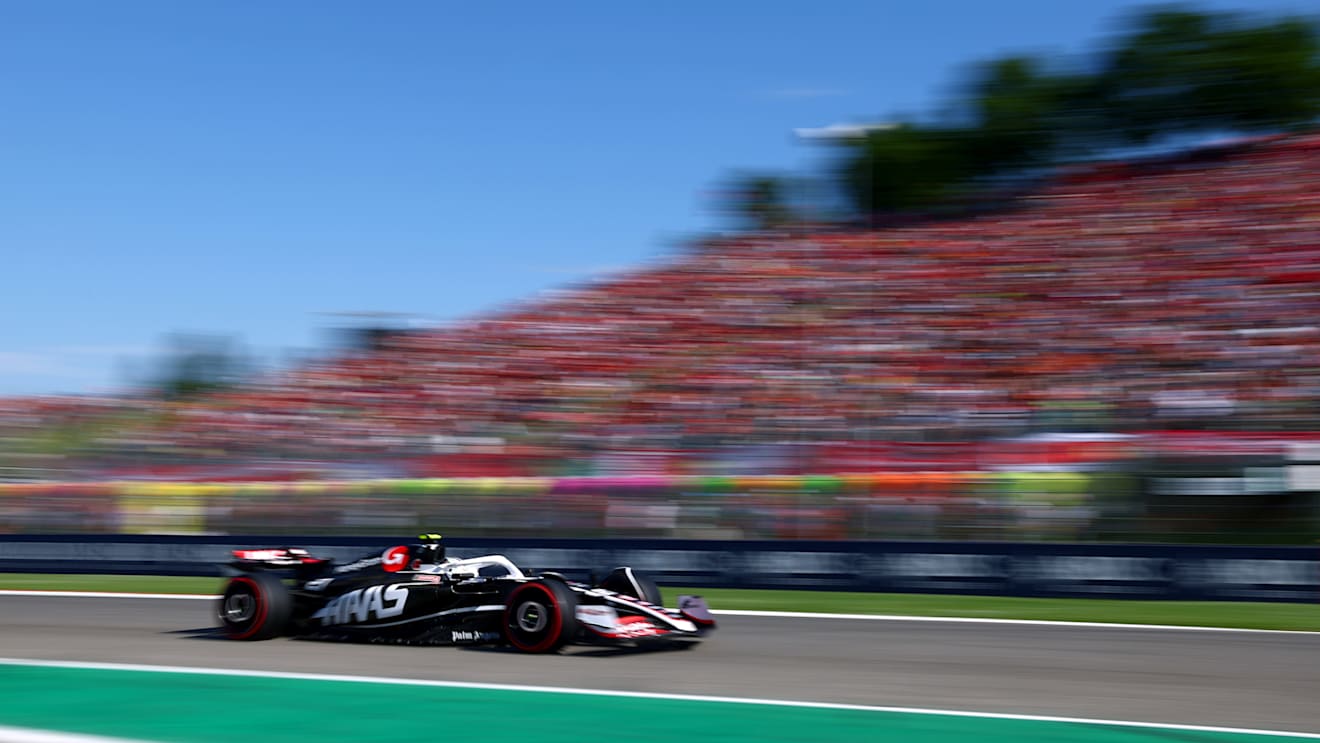 IMOLA, ITALY - MAY 18: Nico Hulkenberg of Germany driving the (27) Haas F1 VF-24 Ferrari on track during qualifying ahead of the F1 Grand Prix of Emilia-Romagna at Autodromo Enzo e Dino Ferrari Circuit on May 18, 2024 in Imola, Italy. (Photo by Lars Baron/Getty Images)