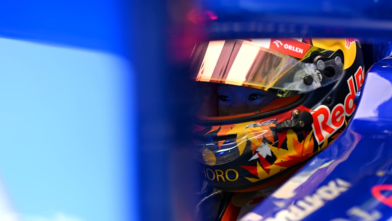 IMOLA, ITALY - MAY 18: Yuki Tsunoda of Japan and Visa Cash App RB prepares to drive in the garage during qualifying ahead of the F1 Grand Prix of Emilia-Romagna at Autodromo Enzo e Dino Ferrari Circuit on May 18, 2024 in Imola, Italy. (Photo by Rudy Carezzevoli/Getty Images)