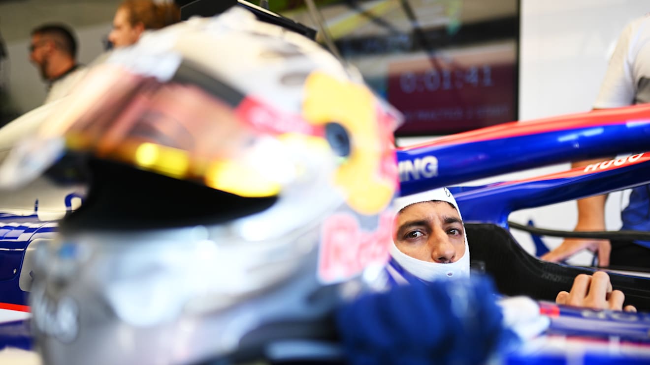 BUDAPEST, HUNGARY - JULY 19: Daniel Ricciardo of Australia and Visa Cash App RB prepares to drive during practice ahead of the F1 Grand Prix of Hungary at Hungaroring on July 19, 2024 in Budapest, Hungary. (Photo by Rudy Carezzevoli/Getty Images)