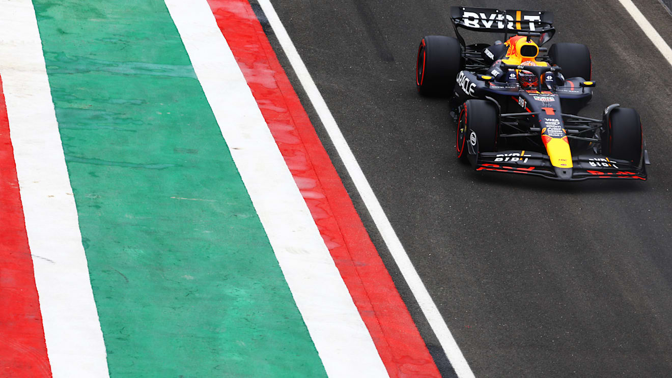 BUDAPEST, HUNGARY - JULY 20: Max Verstappen of the Netherlands driving the (1) Oracle Red Bull Racing RB20 in the Pitlane during qualifying ahead of the F1 Grand Prix of Hungary at Hungaroring on July 20, 2024 in Budapest, Hungary. (Photo by Mark Thompson/Getty Images)