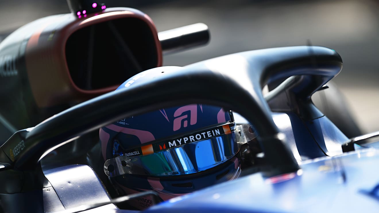 MONZA, ITALY - AUGUST 30: Alexander Albon of Thailand driving the (23) Williams FW46 Mercedes in the Pitlane during practice ahead of the F1 Grand Prix of Italy at Autodromo Nazionale Monza on August 30, 2024 in Monza, Italy. (Photo by Rudy Carezzevoli/Getty Images)