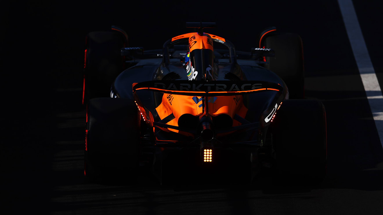 MONZA, ITALY - AUGUST 30: Oscar Piastri of Australia driving the (81) McLaren MCL38 Mercedes in the Pitlane during practice ahead of the F1 Grand Prix of Italy at Autodromo Nazionale Monza on August 30, 2024 in Monza, Italy. (Photo by Bryn Lennon - Formula 1/Formula 1 via Getty Images)