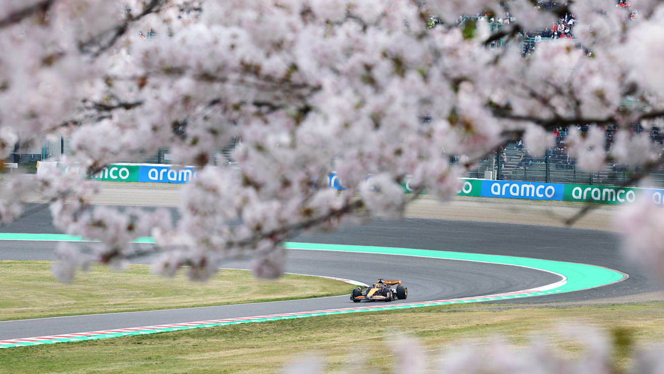 SUZUKA, JAPAN - APRIL 06: Oscar Piastri of Australia driving the (81) McLaren MCL38 Mercedes on track during final practice ahead of the F1 Grand Prix of Japan at Suzuka International Racing Course on April 06, 2024 in Suzuka, Japan. (Photo by Clive Rose - Formula 1/Formula 1 via Getty Images)
