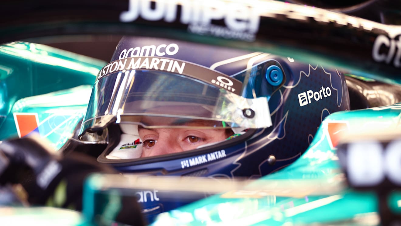 MEXICO CITY, MEXICO - OCTOBER 25: Felipe Drugovich of Brazil and Aston Martin F1 Team prepares to drive in the garage during practice ahead of the F1 Grand Prix of Mexico at Autodromo Hermanos Rodriguez on October 25, 2024 in Mexico City, Mexico. (Photo by Jared C. Tilton/Getty Images)