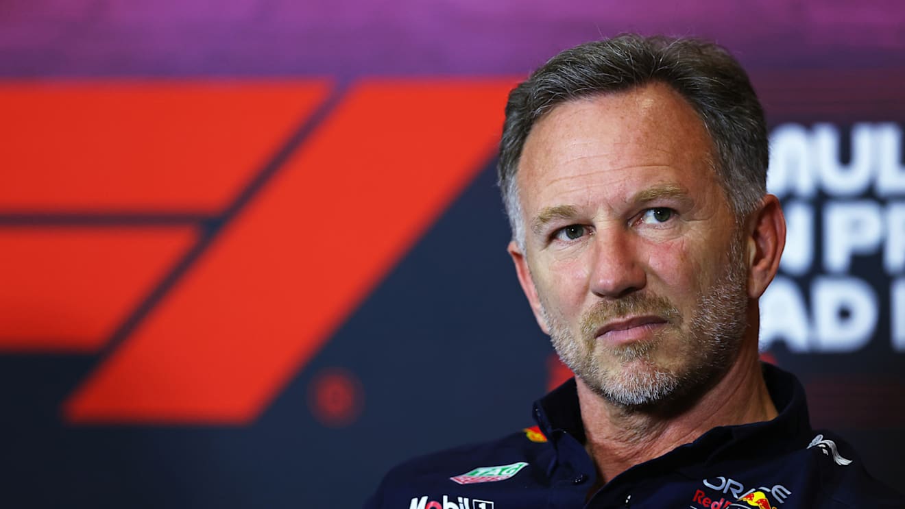 MEXICO CITY, MEXICO - OCTOBER 25: Oracle Red Bull Racing Team Principal Christian Horner attends the Team Principals Press Conference during practice ahead of the F1 Grand Prix of Mexico at Autodromo Hermanos Rodriguez on October 25, 2024 in Mexico City, Mexico. (Photo by Bryn Lennon/Getty Images)