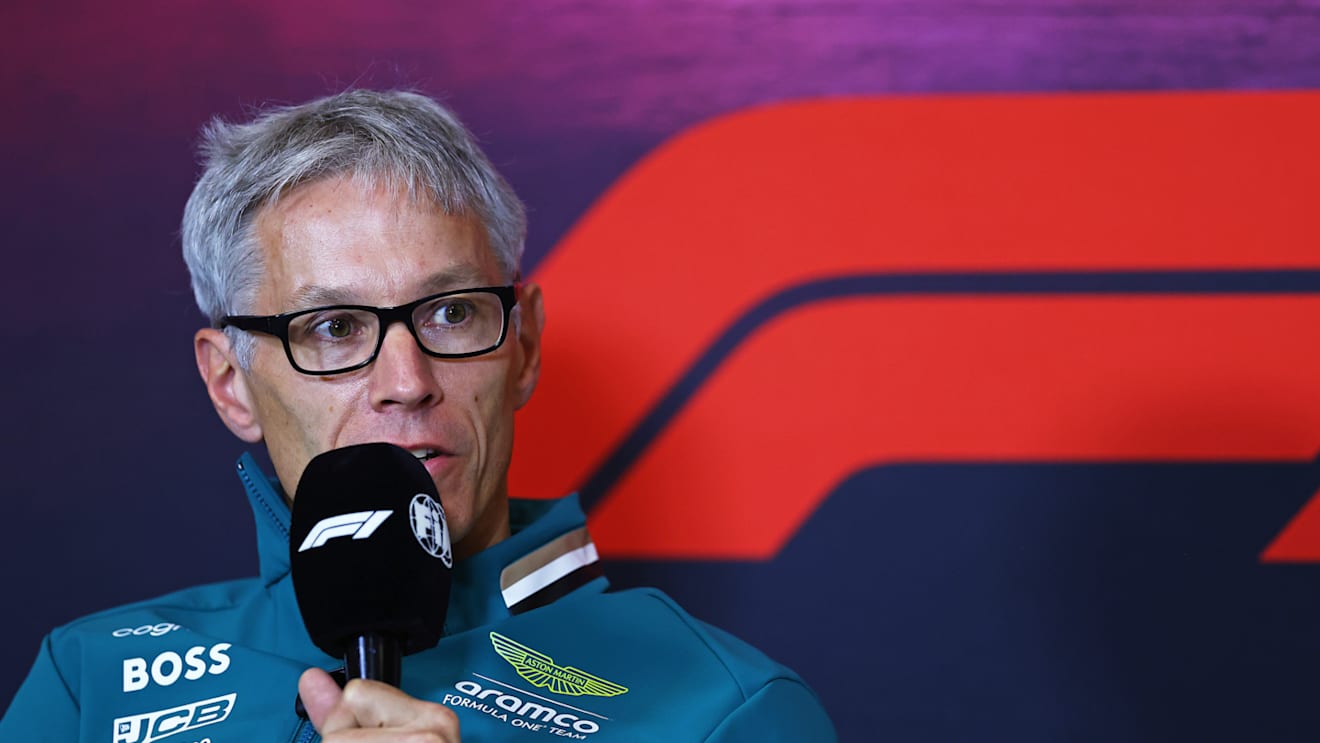 MEXICO CITY, MEXICO - OCTOBER 25: Mike Krack, Team Principal of the Aston Martin F1 Team attends the Team Principals Press Conference during practice ahead of the F1 Grand Prix of Mexico at Autodromo Hermanos Rodriguez on October 25, 2024 in Mexico City, Mexico. (Photo by Bryn Lennon/Getty Images)