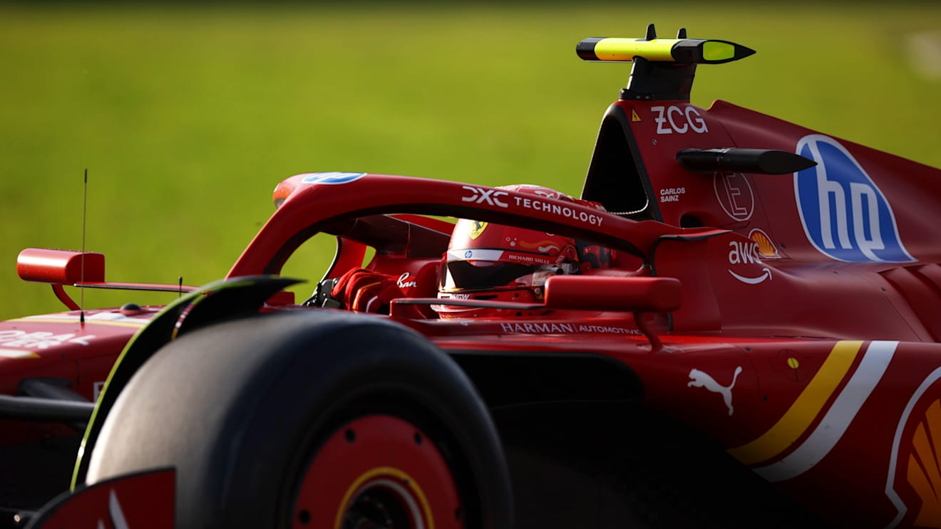 MEXICO CITY, MEXICO - OCTOBER 25: Carlos Sainz of Spain driving (55) the Ferrari SF-24 on track during practice ahead of the F1 Grand Prix of Mexico at Autodromo Hermanos Rodriguez on October 25, 2024 in Mexico City, Mexico. (Photo by Jared C. Tilton/Getty Images)