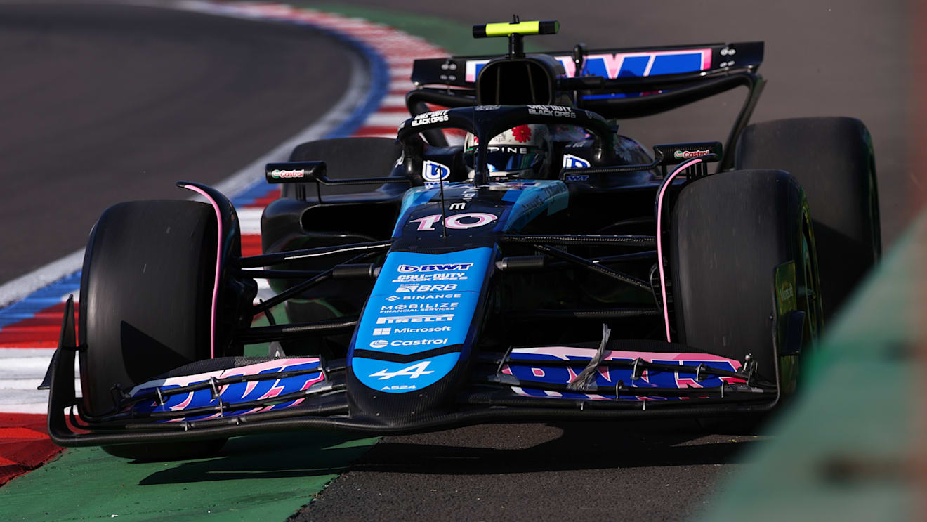 MEXICO CITY, MEXICO - OCTOBER 25: Pierre Gasly of France driving the (10) Alpine F1 A524 Renault on track during practice ahead of the F1 Grand Prix of Mexico at Autodromo Hermanos Rodriguez on October 25, 2024 in Mexico City, Mexico. (Photo by Jared C. Tilton/Getty Images)