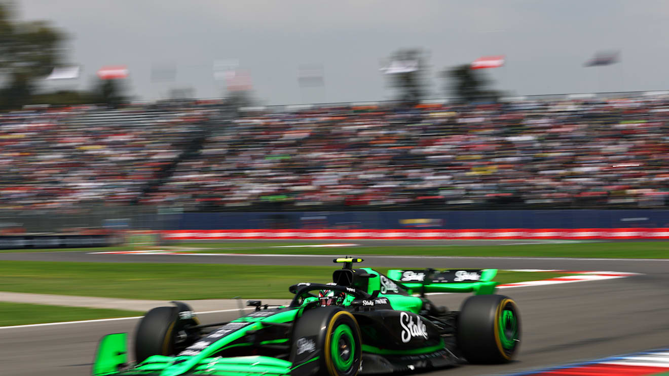 MEXICO CITY, MEXICO - OCTOBER 26: Zhou Guanyu of China driving the (24) Kick Sauber C44 Ferrari on track during final practice ahead of the F1 Grand Prix of Mexico at Autodromo Hermanos Rodriguez on October 26, 2024 in Mexico City, Mexico. (Photo by Bryn Lennon - Formula 1/Formula 1 via Getty Images)