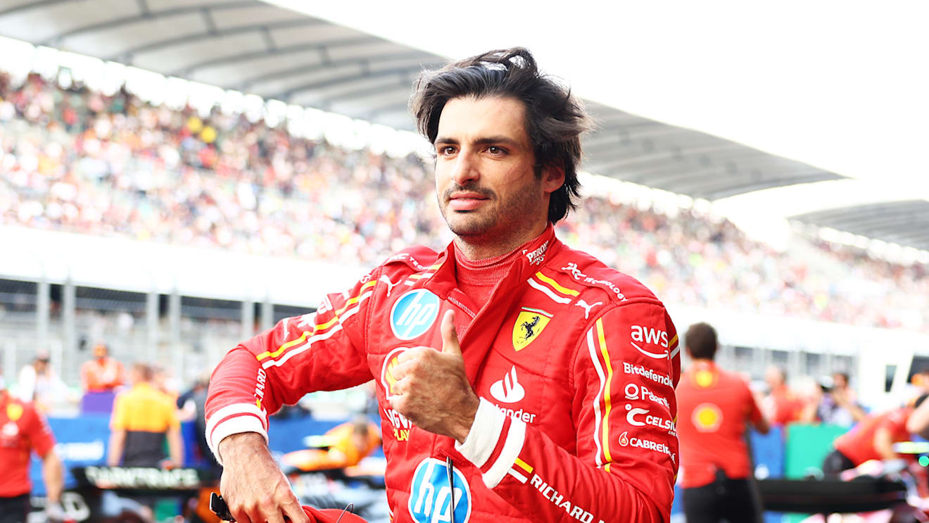 MEXICO CITY, MEXICO - OCTOBER 26: Pole position qualifier Carlos Sainz of Spain and Ferrari looks on in parc ferme during qualifying ahead of the F1 Grand Prix of Mexico at Autodromo Hermanos Rodriguez on October 26, 2024 in Mexico City, Mexico. (Photo by Bryn Lennon - Formula 1/Formula 1 via Getty Images)