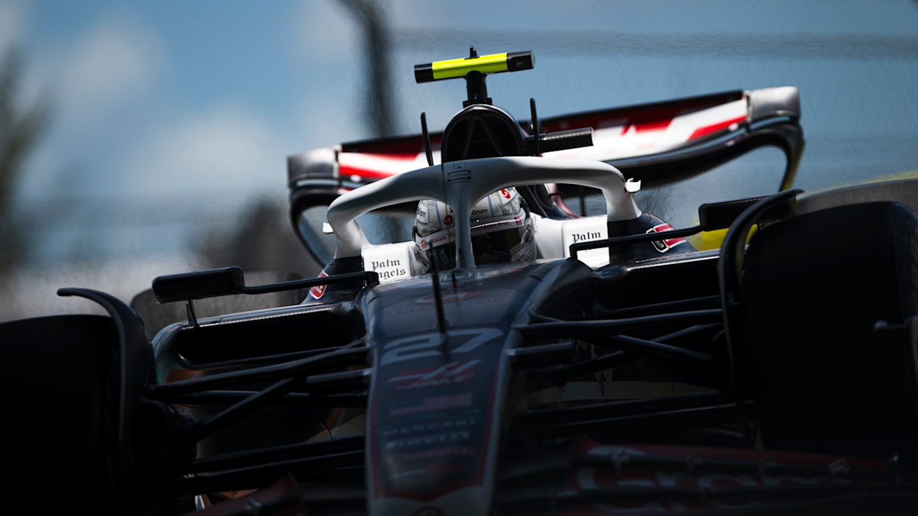 MIAMI, FLORIDA - MAY 03: Nico Hulkenberg of Germany driving the (27) Haas F1 VF-24 Ferrari on track during practice ahead of the F1 Grand Prix of Miami at Miami International Autodrome on May 03, 2024 in Miami, Florida. (Photo by Rudy Carezzevoli/Getty Images)
