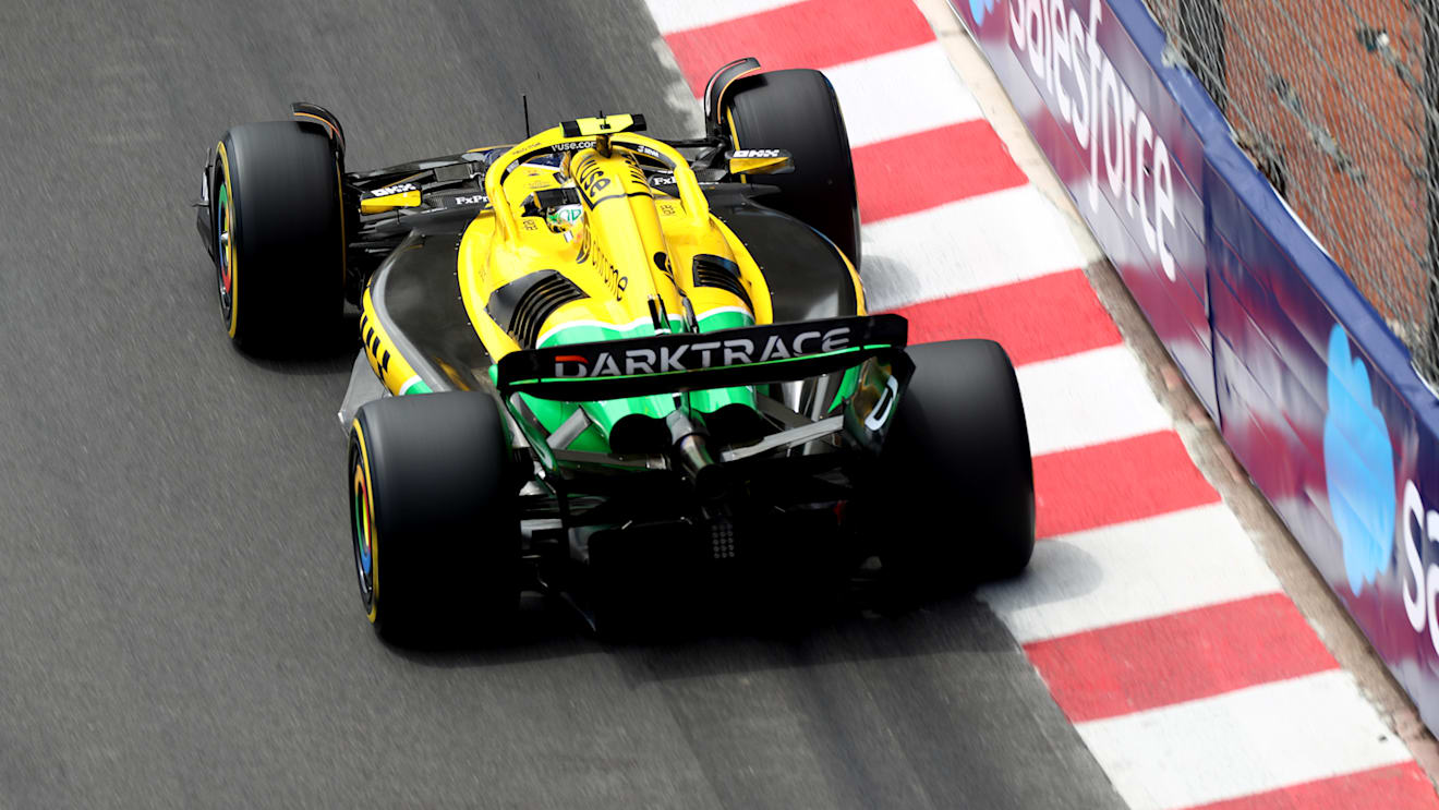 MONTE-CARLO, MONACO - MAY 24: Lando Norris of Great Britain driving the (4) McLaren MCL38 Mercedes on track during practice ahead of the F1 Grand Prix of Monaco at Circuit de Monaco on May 24, 2024 in Monte-Carlo, Monaco. (Photo by Peter Fox - Formula 1/Formula 1 via Getty Images)
