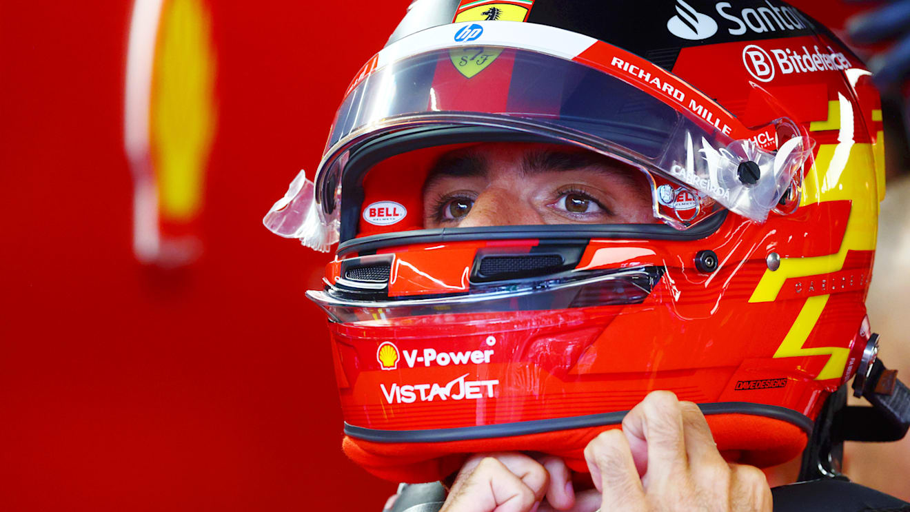 ZANDVOORT, NETHERLANDS - AUGUST 23: Carlos Sainz of Spain and Ferrari prepares to drive prior to practice ahead of the F1 Grand Prix of Netherlands at Circuit Zandvoort on August 23, 2024 in Zandvoort, Netherlands. (Photo by Clive Rose/Getty Images)