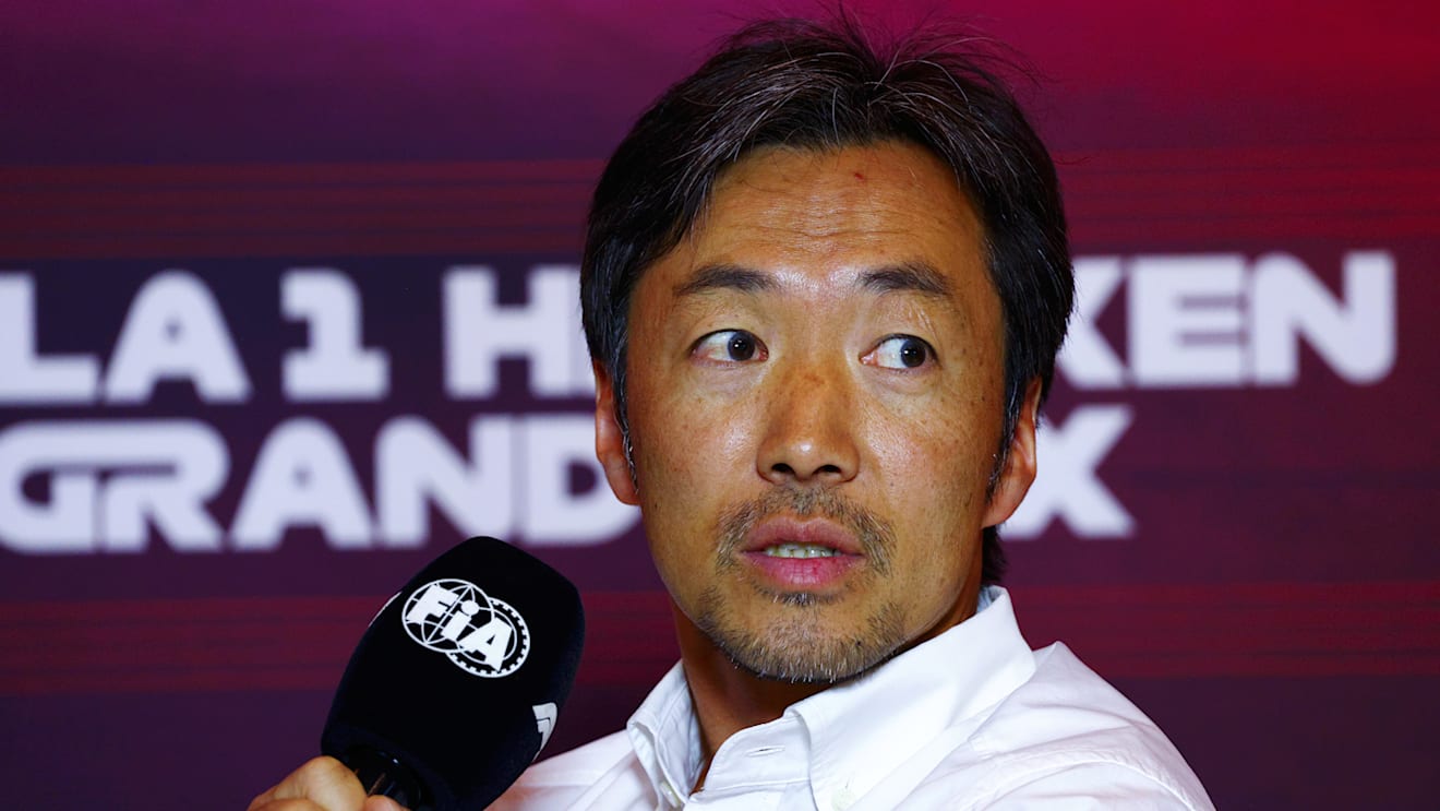 ZANDVOORT, NETHERLANDS - AUGUST 23: Haas F1 Team Principal Ayao Komatsu attends the Team Principals Press Conference during practice ahead of the F1 Grand Prix of Netherlands at Circuit Zandvoort on August 23, 2024 in Zandvoort, Netherlands. (Photo by Clive Rose/Getty Images)