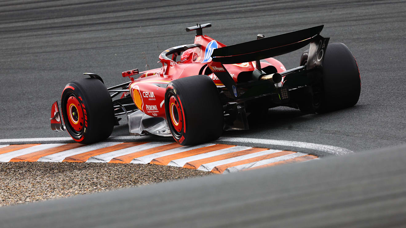 ZANDVOORT, NETHERLANDS - AUGUST 24: Charles Leclerc of Monaco driving the (16) Ferrari SF-24 on track during qualifying ahead of the F1 Grand Prix of Netherlands at Circuit Zandvoort on August 24, 2024 in Zandvoort, Netherlands. (Photo by Clive Rose/Getty Images)