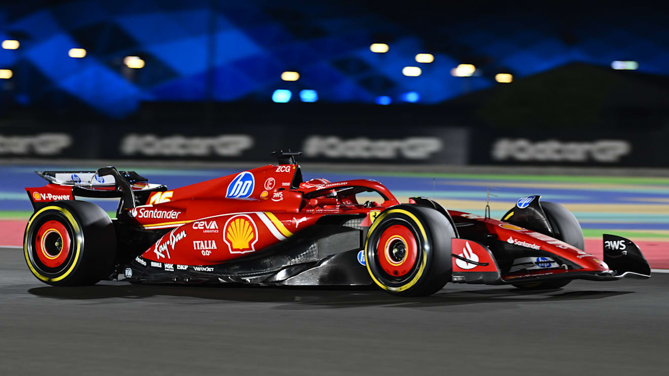 LUSAIL CITY, QATAR - NOVEMBER 29: Charles Leclerc of Monaco driving the (16) Ferrari SF-24 on track during Sprint Qualifying ahead of the F1 Grand Prix of Qatar at Lusail International Circuit on November 29, 2024 in Lusail City, Qatar. (Photo by Clive Mason/Getty Images)
