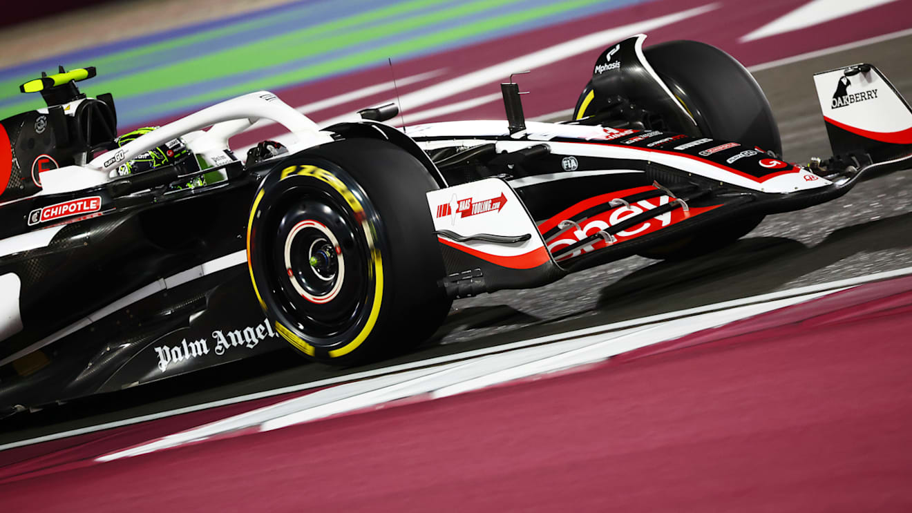LUSAIL CITY, QATAR - NOVEMBER 29: Nico Hulkenberg of Germany driving the (27) Haas F1 VF-24 Ferrari on track during Sprint Qualifying ahead of the F1 Grand Prix of Qatar at Lusail International Circuit on November 29, 2024 in Lusail City, Qatar. (Photo by Mark Thompson/Getty Images)