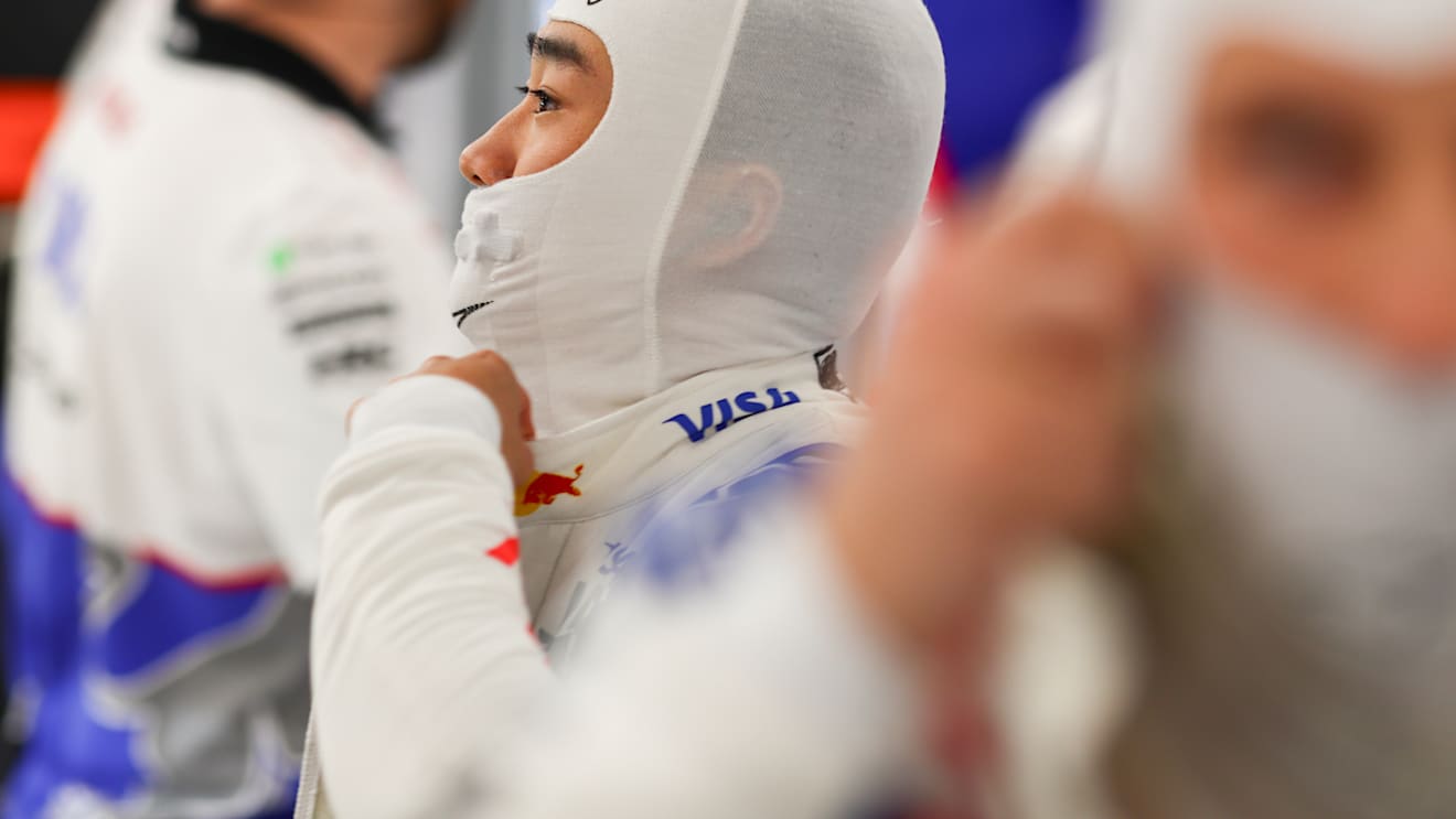 LUSAIL CITY, QATAR - NOVEMBER 29: Yuki Tsunoda of Japan and Visa Cash App RB  during Spring Qualifying ahead of the F1 Grand Prix of Qatar at Lusail International Circuit on November 29, 2024 in Lusail City, Qatar. (Photo by Peter Fox/Getty Images)