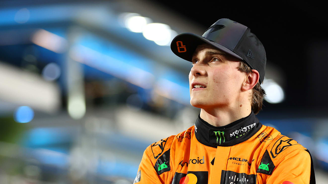 LUSAIL CITY, QATAR - NOVEMBER 30: Sprint winner Oscar Piastri of Australia and McLaren celebrates in parc ferme during the Sprint ahead of the F1 Grand Prix of Qatar at Lusail International Circuit on November 30, 2024 in Lusail City, Qatar. (Photo by Bryn Lennon - Formula 1/Formula 1 via Getty Images)